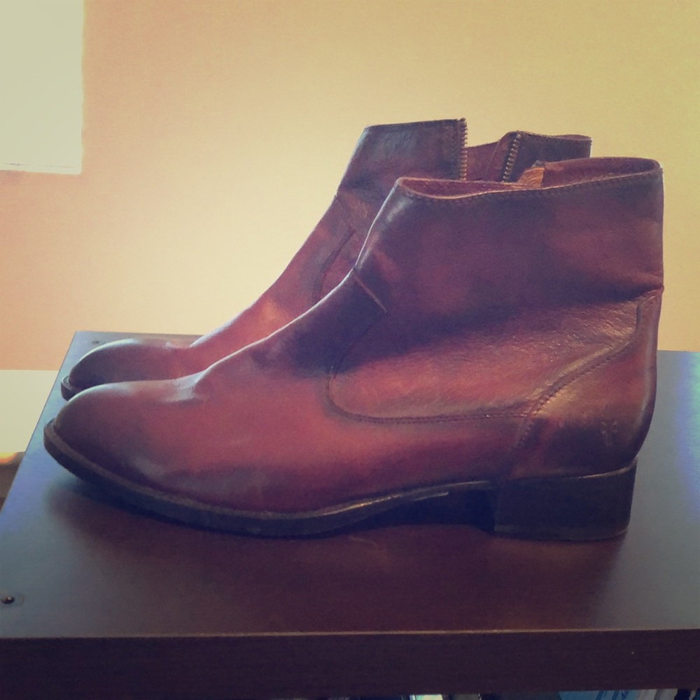 Short Leather Boot
